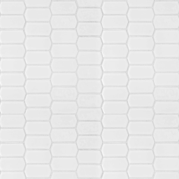 Msi Retro Picket Bianco 13.99 In. X 10.76 In. X 8 Mm Porcelain Mesh-Mounted Mosaic Tile, 10PK ZOR-MD-0211 - main